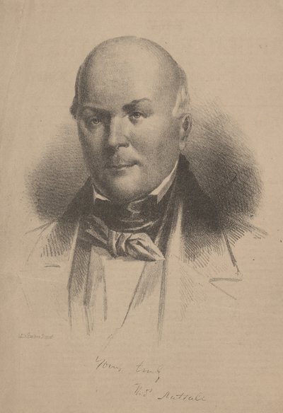 Thomas Nuttall, litografía de L.N. Rosenthal, 1860 de M. S. Parker